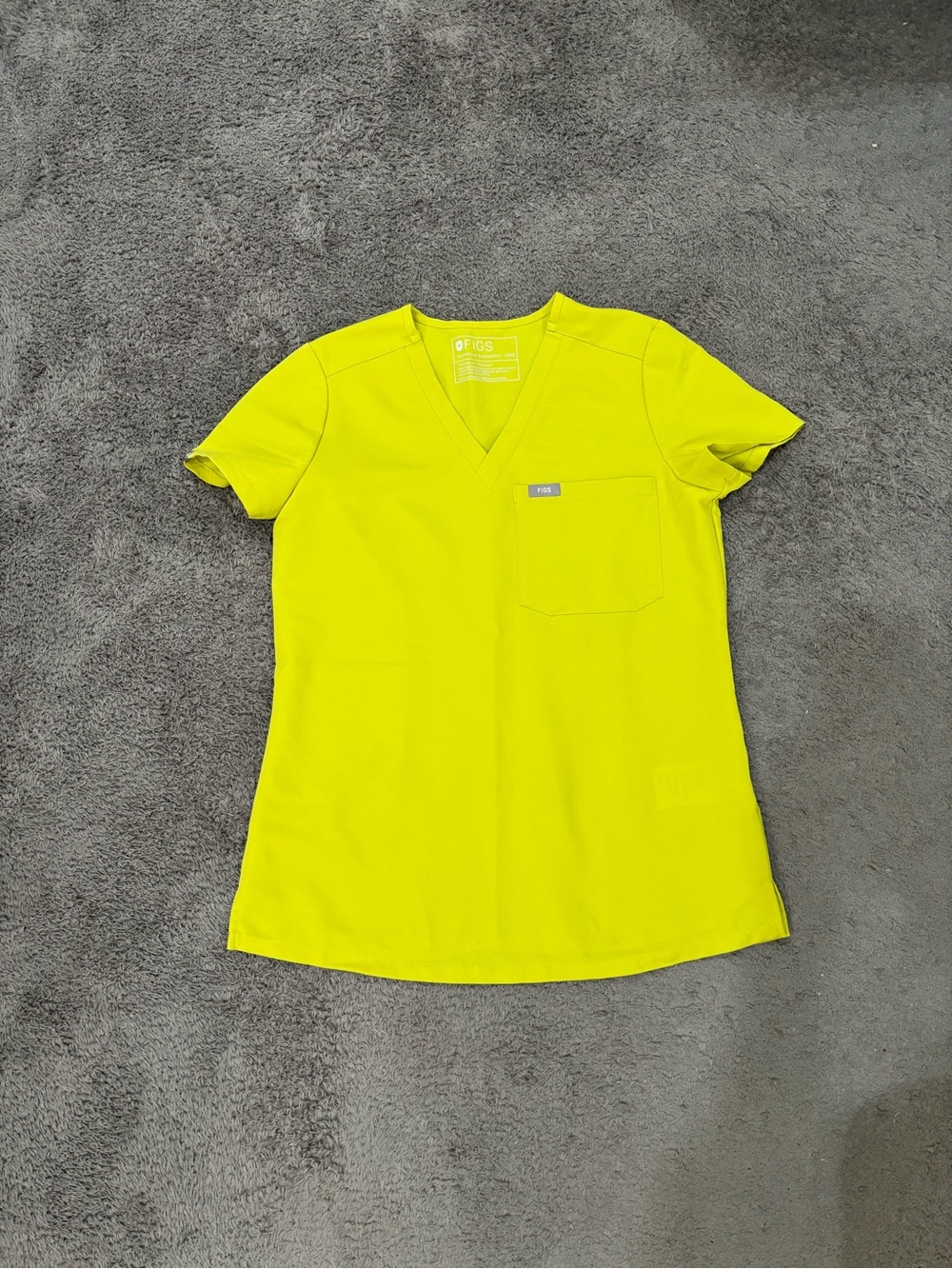 XXS FIGS Limeade Scrub Top